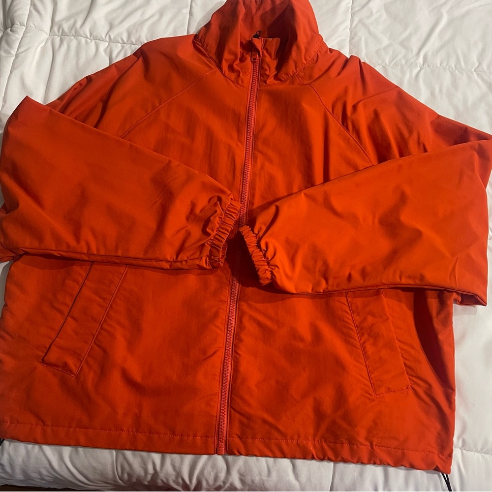 ZARA men’s orange windbreaker